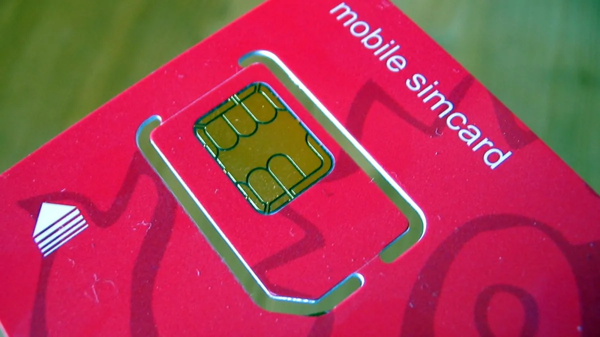 a SIM card