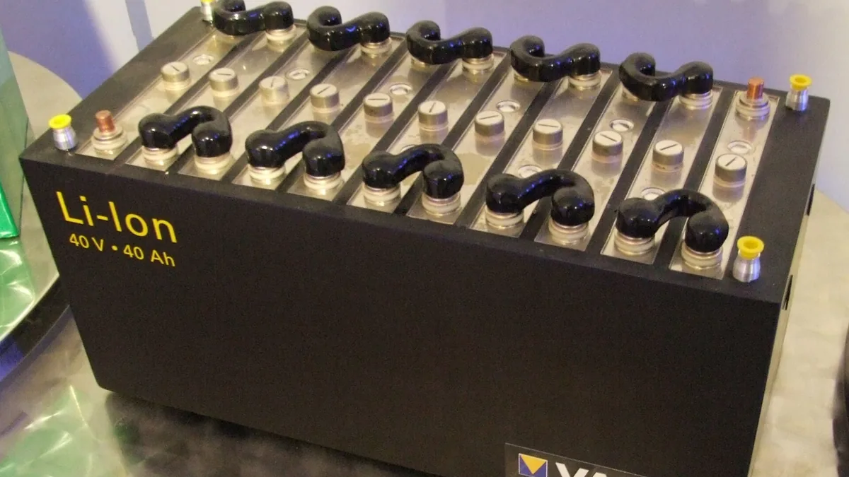 Lithium ion battery by VARTA (Museum Autovision Altlußheim, Germany)