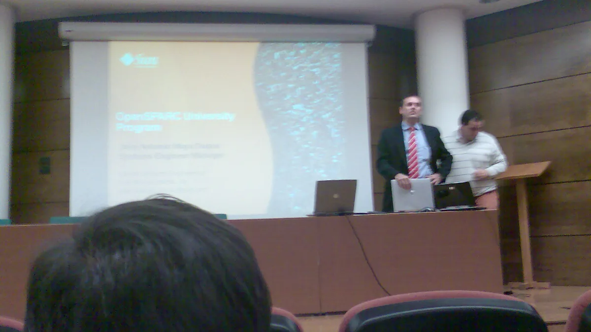 SUN OpenSolaris and OpenSPARC conference in Universidad de Alcala (UAH), Madrid, Spain